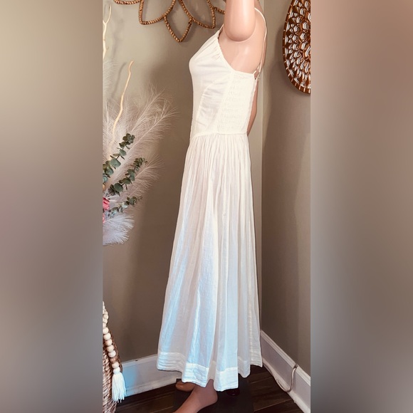 Free People Heating Up Maxi Slip Dress NWOT Small Ivory Cream - Picture 4 of 16